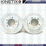 FOR PORSCHE BOXSTER S 3.4 06-11 REAR DRILLED BRAKE DISCS BREMBO PADS WIRES 299mm