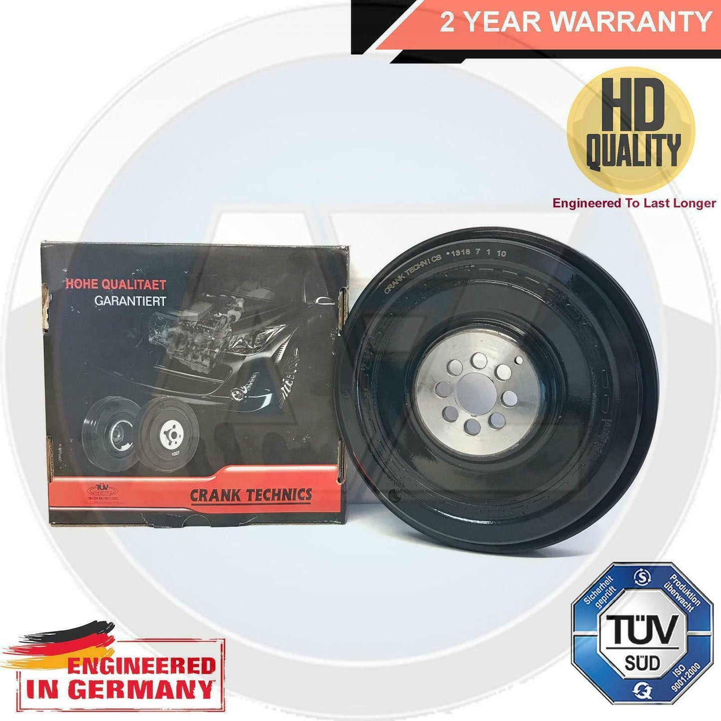 FOR AUDI A4 A5 A6 A7 A8 Q5 Q7 V6 3.0 TDI CRANKSHAFT PULLEY DAMPER DRIVE BELT KIT