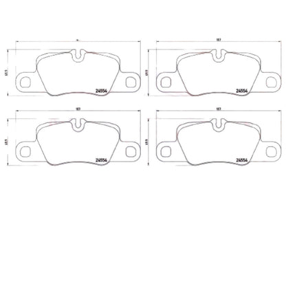 FOR PORSCHE PANAMERA REAR PREMIUM QUALITY MINTEX BRAKE PADS SET 970,971