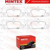FOR PORSCHE PANAMERA REAR PREMIUM QUALITY MINTEX BRAKE PADS SET 970,971