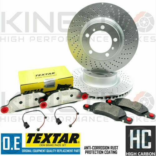 FOR PORSCHE 911 3.8 CARRERA S 991 FRONT BRAKE DISCS TEXTAR PADS SENSORS 330mm
