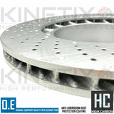 FOR PORSCHE 911 3.4 CARRERA 991 FRONT DRILLED BRAKE DISCS TEXTAR PADS WIRE 330mm