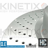 FOR PORSCHE 911 3.4 CARRERA 991 FRONT DRILLED BRAKE DISCS TEXTAR PADS WIRE 330mm