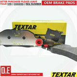 FOR PORSCHE 911 3.4 CARRERA 4 991 FRONT BRAKE DISCS TEXTAR PADS WEAR SENSORS