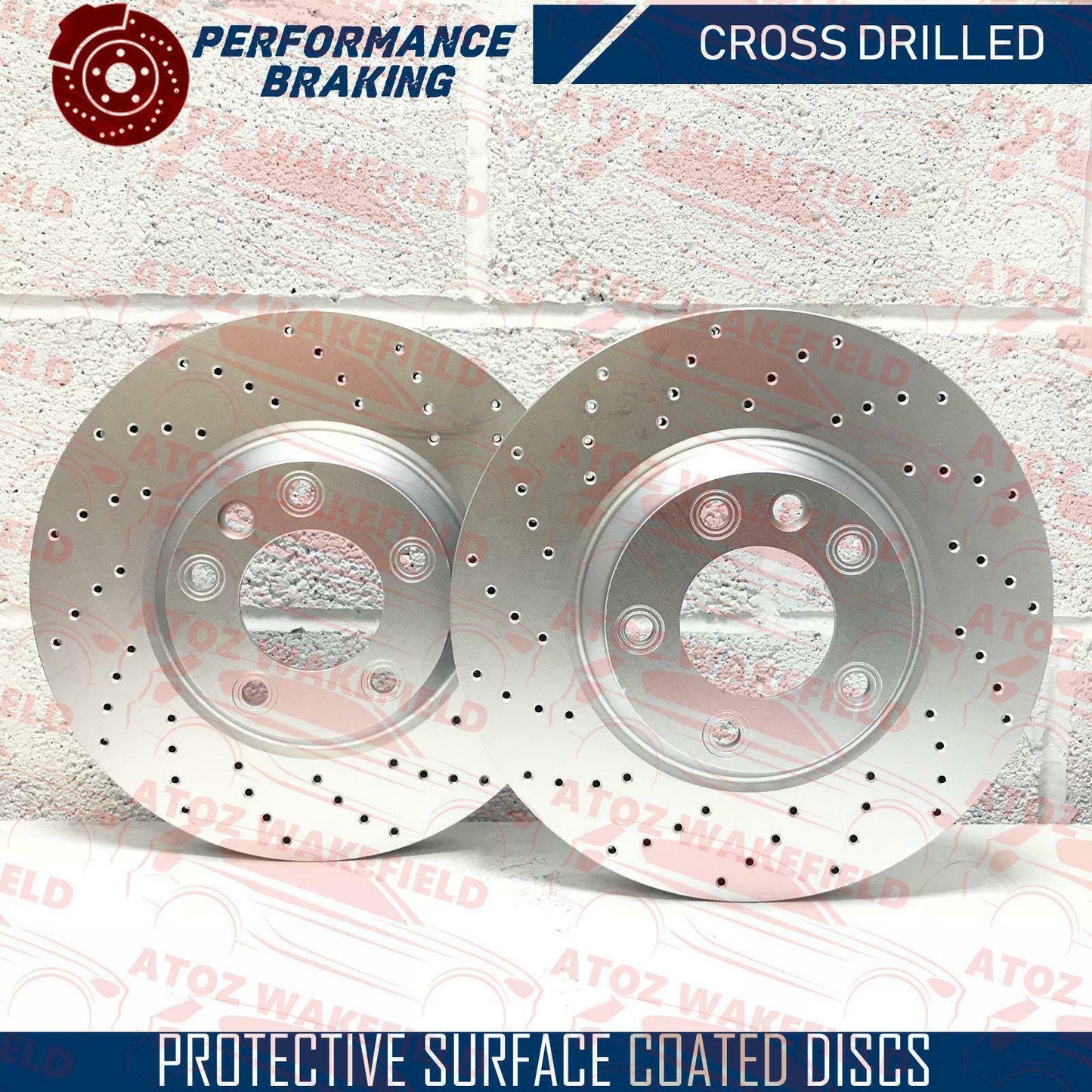 FOR VW TOUAREG DRILLED FRONT REAR BRAKE DISCS PADS WEAR SENSORS HANDBRAKE SHOES