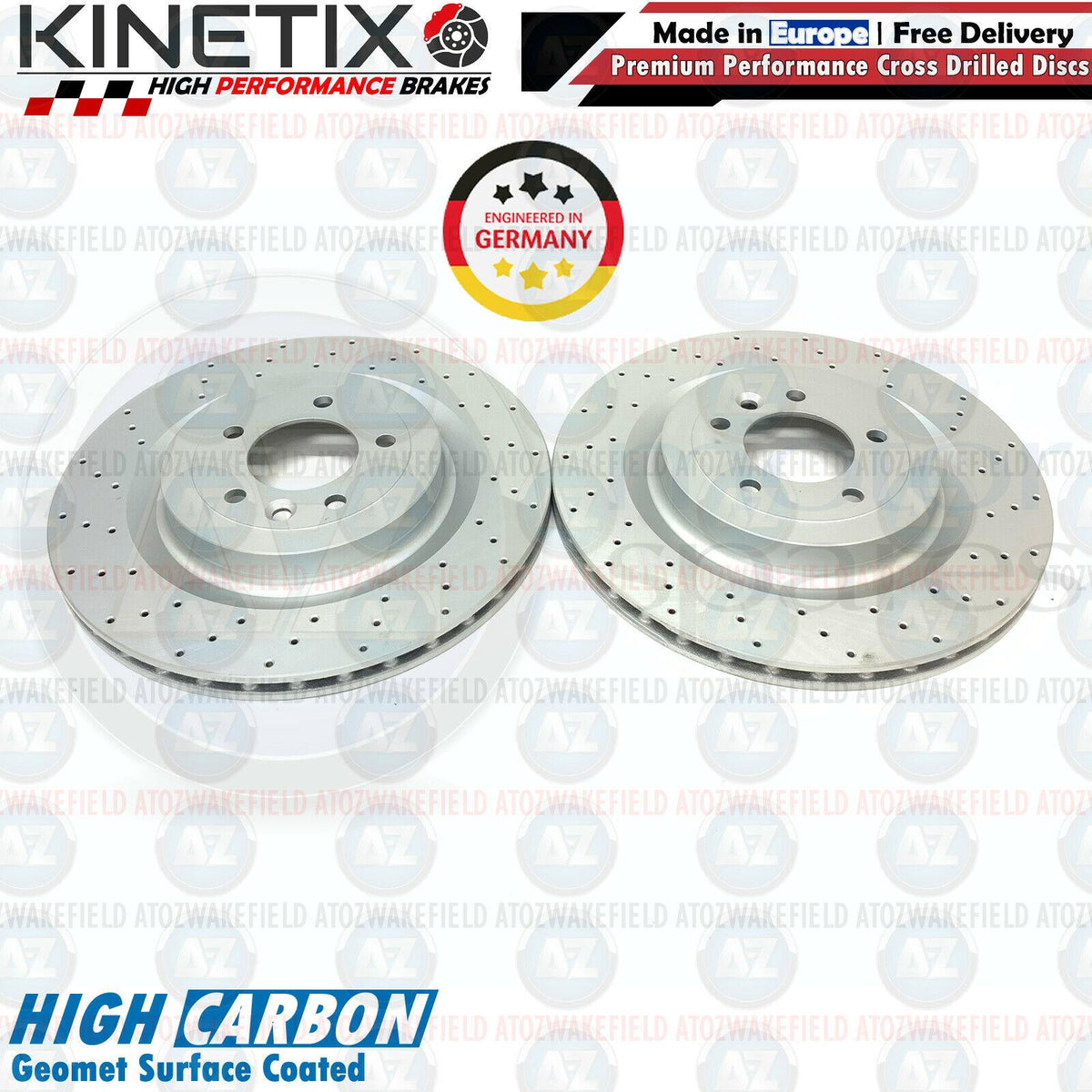 FOR RANGE ROVER SPORT 2013- FRONT REAR DRILLED BRAKE DISCS PADS SENSORS 380/365