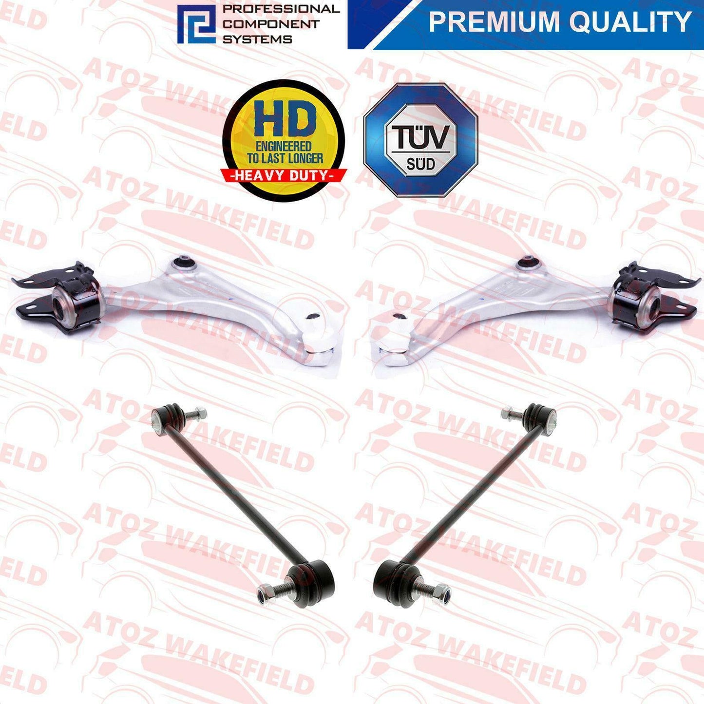 FIT RANGE ROVER EVOQUE FRONT LOWER SUSPENSION WISHBONE CONTROL ARMS DROP LINKS