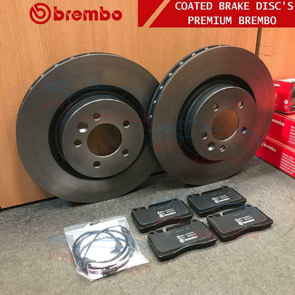 FOR RANGE ROVER SPORT 2.7 TDV6 FRONT GENUINE BREMBO BRAKE DISCS PADS SENSOR