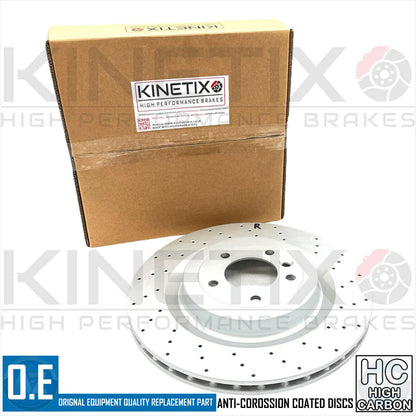 FOR RANGE ROVER 5.0 V8 REAR CROSS DRILLED BRAKE DISCS PADS SENSOR 365mm