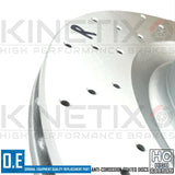 FOR RANGE ROVER SPORT 3.0 TDV6 REAR CROSS DRILLED BRAKE DISCS PADS & WIRE