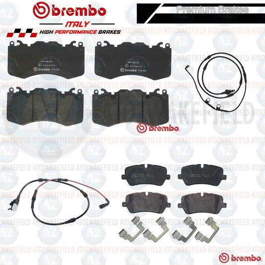 FOR RANGE ROVER SPORT FRONT REAR GENUINE BREMBO BRAKE PADS WIRE SENSORS FR RR