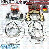 FOR RANGE ROVER SPORT AUTOBIOGRAPHY FRONT REAR DRILLED BRAKE DISCS MINTEX PADS