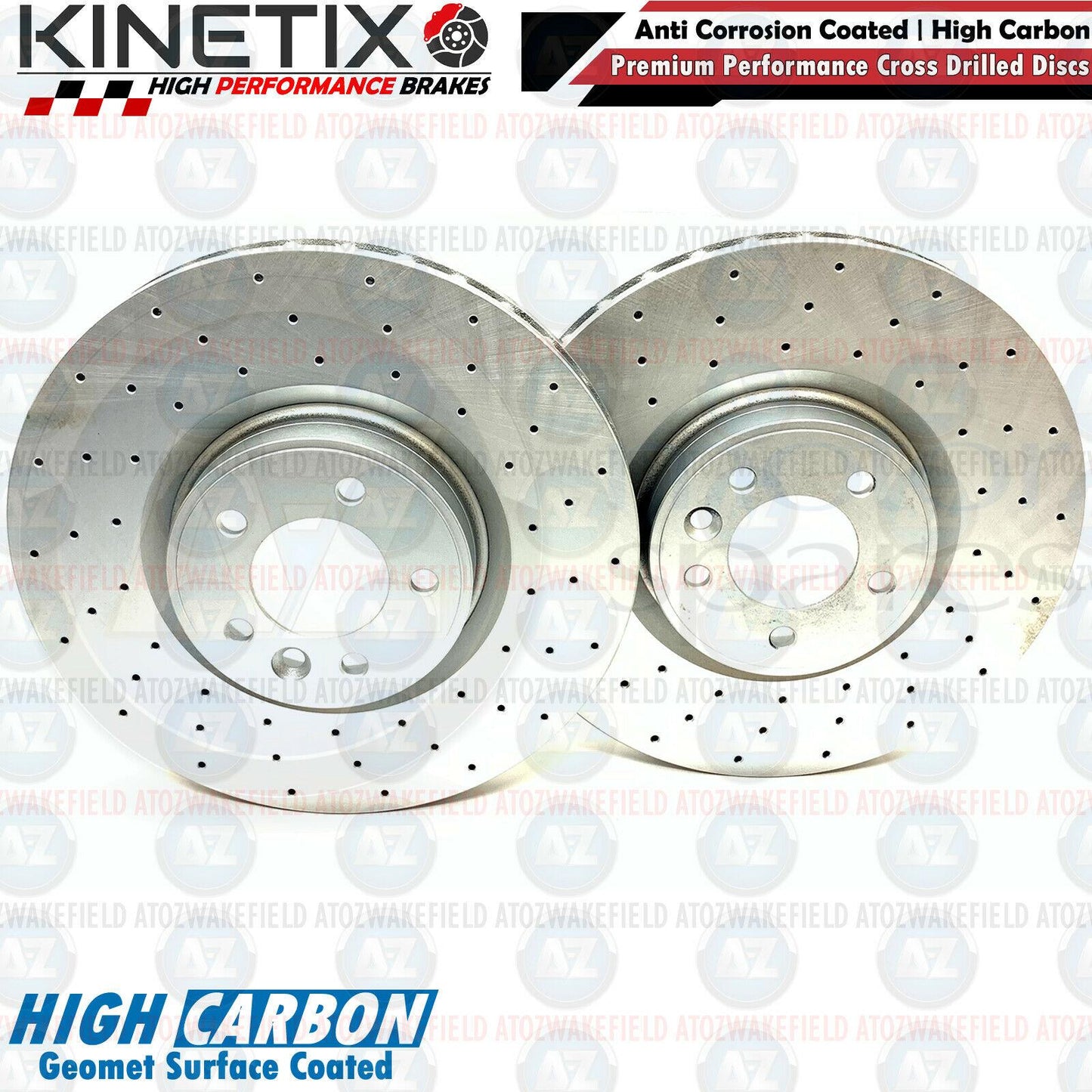 FIT RANGE ROVER SDV8 AUTOBIOGRAPHY FRONT REAR DRILLED BRAKE DISCS 380mm 365mm