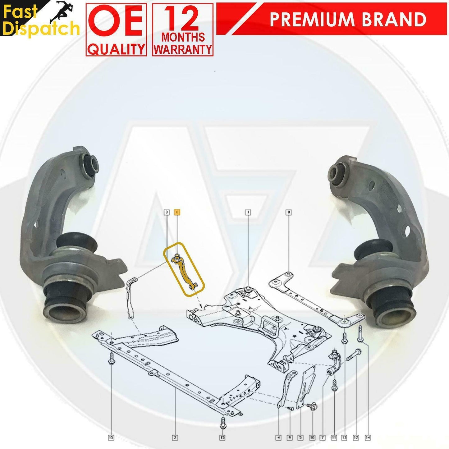 FOR REANAULT CLIO MODUS GRAND FRONT SUBFRAME MOUNTING MOUNTS CONTROL ARMS BUSHES