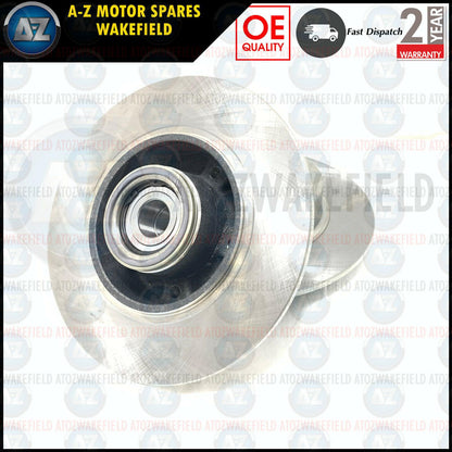 FOR RENAULT CLIO MEGANE SCENIC REAR PLATINUM BRAKE DISCS PAIR ABS BEARING 260mm