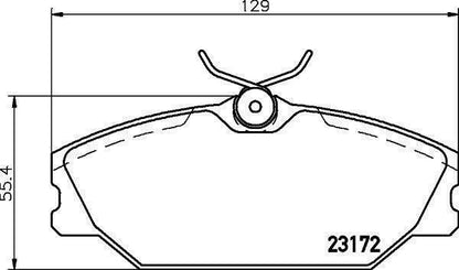 FOR RENAULT CLIO SPORT 172 182 LAGUNA SAFRANE FRONT MINTEX RACING BRAKE PADS