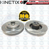 FOR RENAULT CLIO SPORT 197 200 REAR BRAKE DISCS PADS ABS BEARING FITTED 300mm