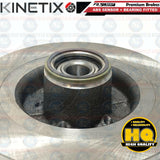 FOR RENAULT CLIO SPORT 197 200 REAR BRAKE DISCS PADS ABS BEARING FITTED 300mm