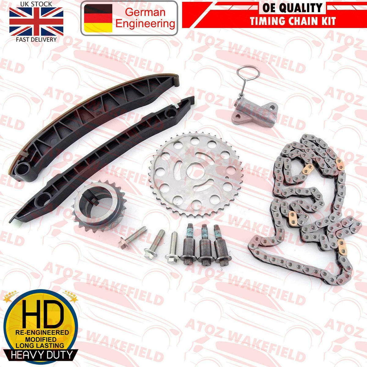 FOR NISSAN RENAULT VAUXHALL OPEL 2.0 dCi CDTi M9R ENGINE TIMING CHAIN KIT SET NE