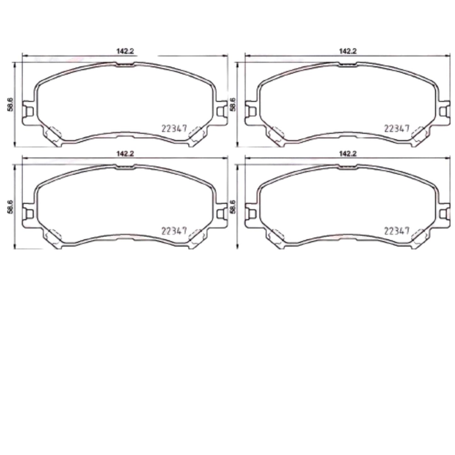 FOR RENAULT ESPACE MEGANE SCENIC GRAND SCENIC FRONT PREMIUM MINTEX BRAKE PADS