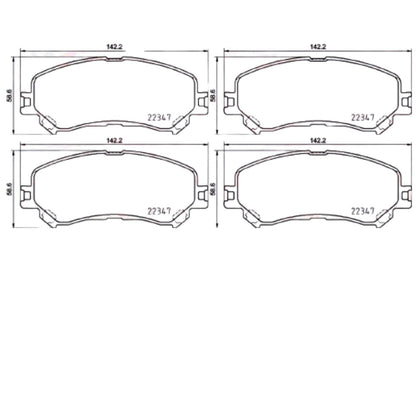 FOR RENAULT ESPACE MEGANE SCENIC GRAND SCENIC FRONT PREMIUM MINTEX BRAKE PADS