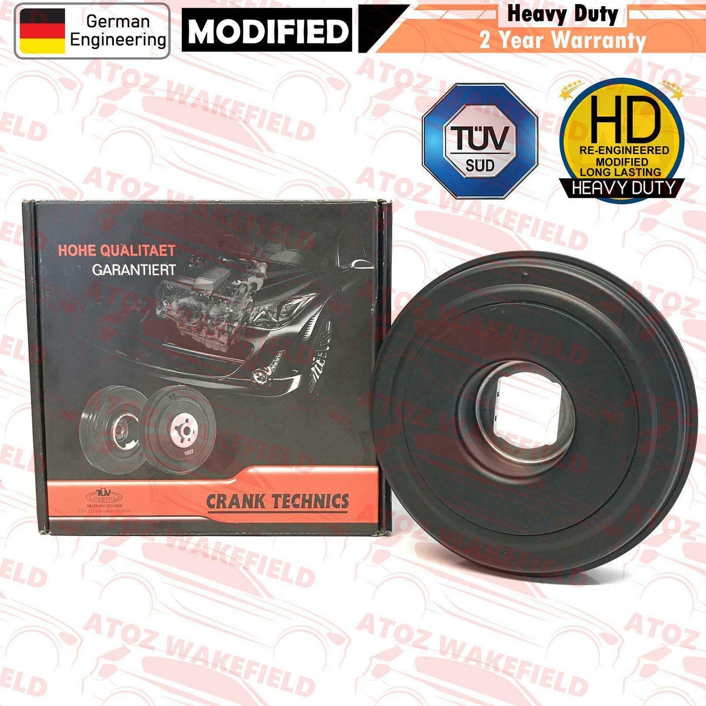 FIT RENAULT MASTER 2.3 DCI VAUXHALL OPEL MOVANO CDTI ENGINE CRANK SHAFT PULLEY