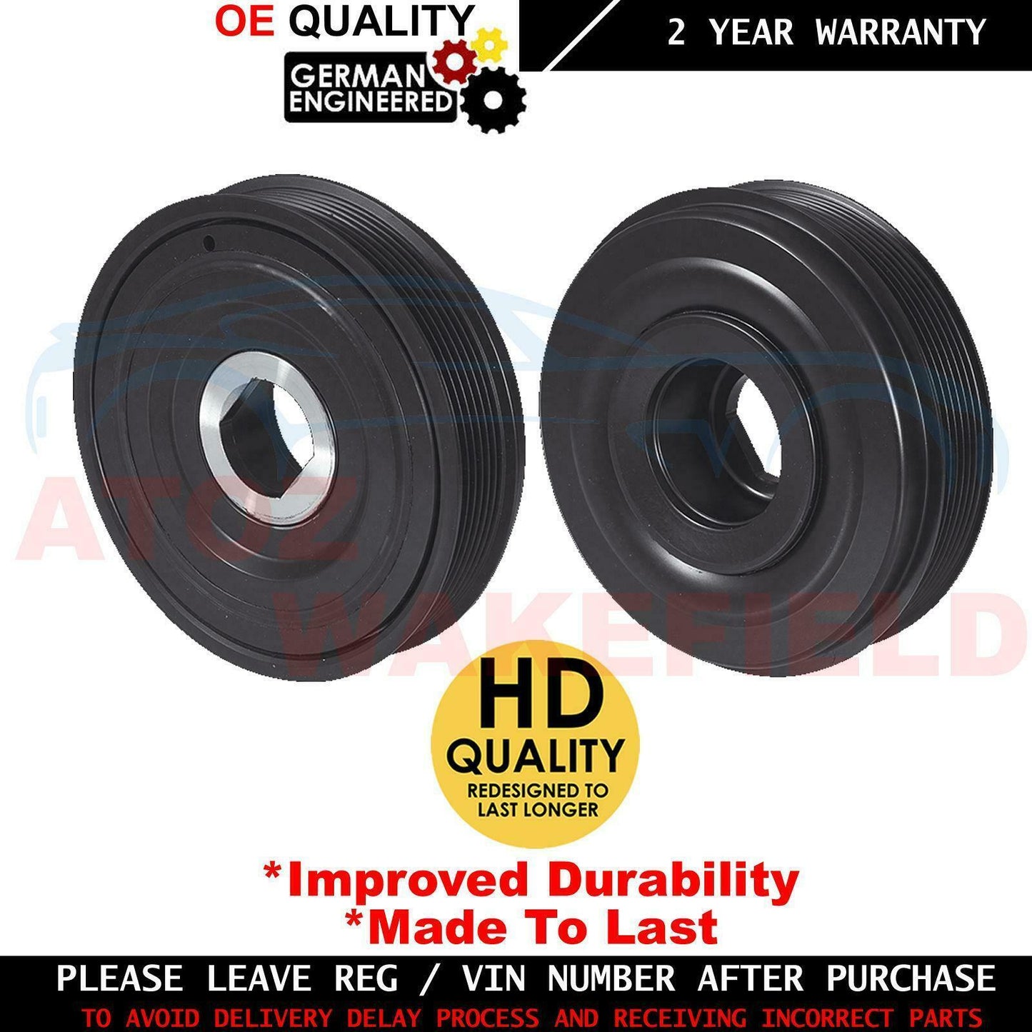 FOR RENAULT MASTER 2.3 DCI VAUXHALL OPEL MOVANO CDTI ENGINE CRANK SHAFT PULLEY