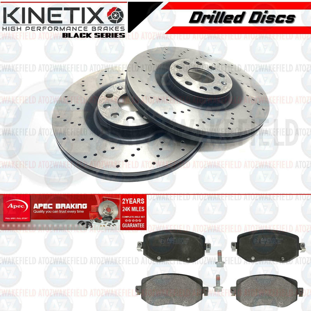 FOR RENAULT MEGANE 1.2 TCE GT LINE FRONT DRILLED BRAKE DISCS APEC PADS 280mm