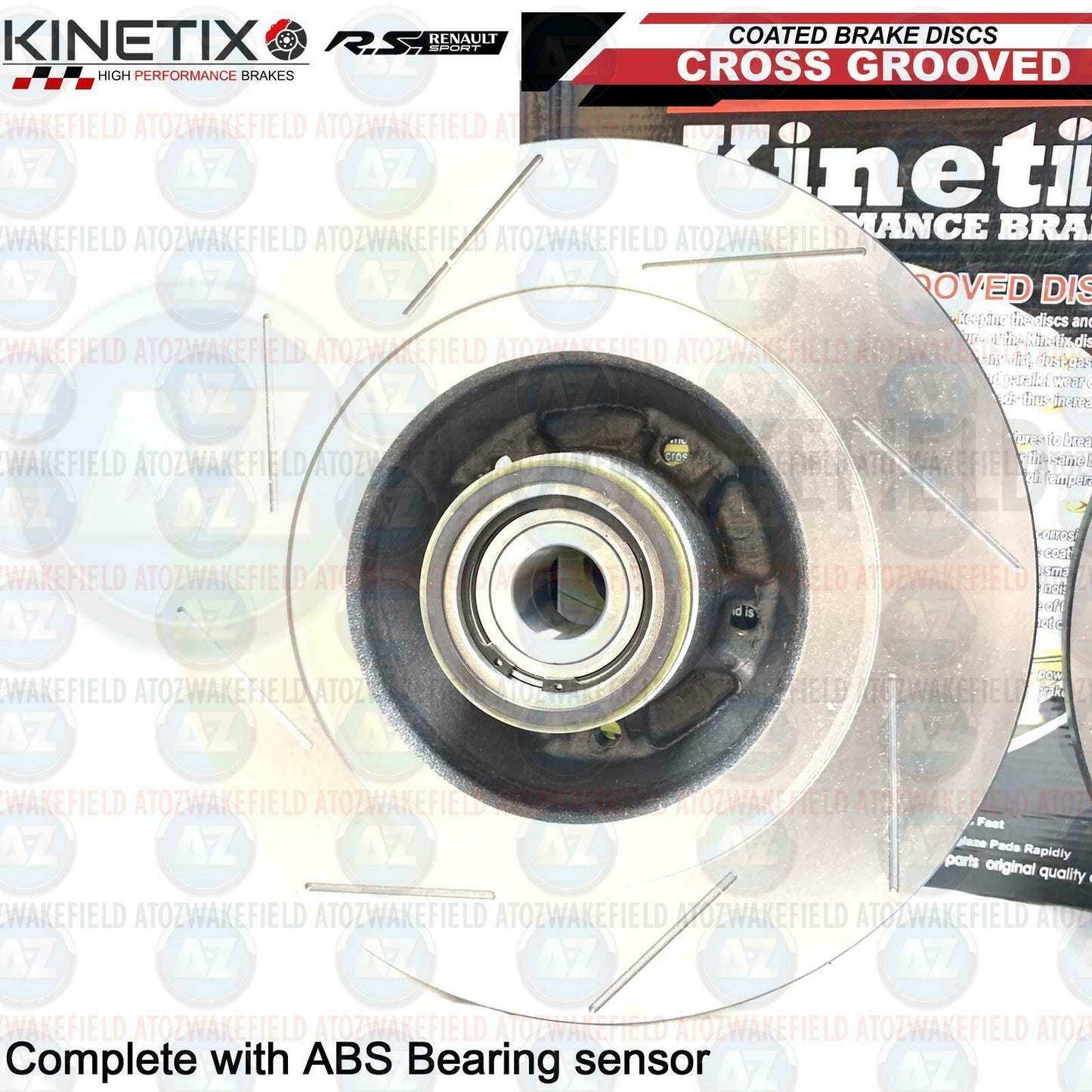 FOR RENAULT MEGANE MK3 SPORT RS 250 265 275 REAR GROOVED BRAKE DISCS BREMBO PADS