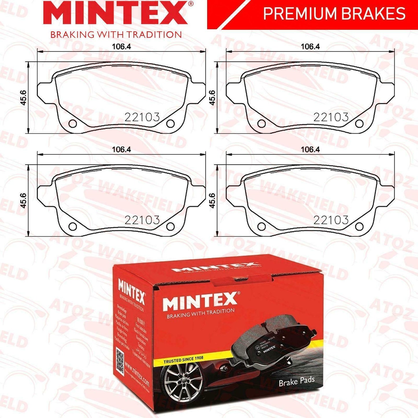 FOR RENAULT MEGANE SCENIC GRAND SCENIC REAR PREMIUM QUALITY MINTEX BRAKE PADS