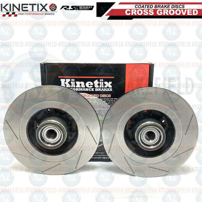 FOR MEGANE SPORT MK3 RS275 REAR PERFORMANCE BRAKE DISCS ABS BEARING SENSOR 290mm
