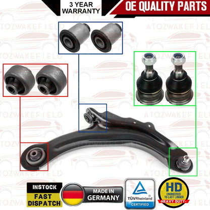 FOR RENAULT MEGANE SPORT RS 225 R26 R26R CUP TROPHY ARM BALL JOINTS BUSHES KIT