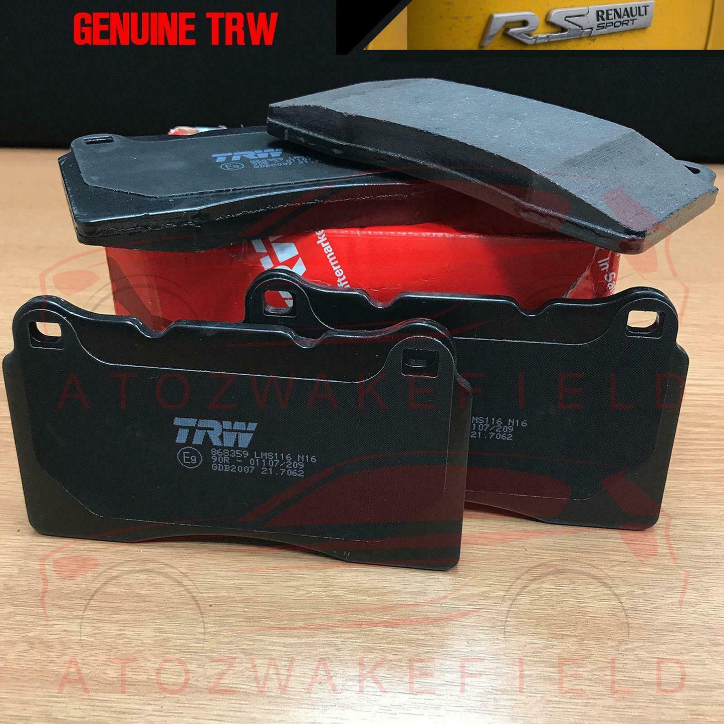 FOR RENAULT SPORT MEGANE III 3 RS 250 265 275 FRONT TRW OE BRAKE PADS SET