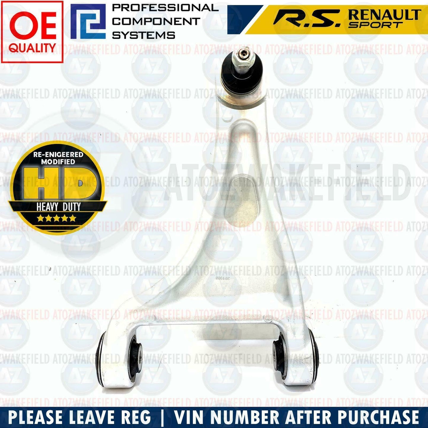 FOR RENAULT TWINGO RS WIND FRONT LOWER RIGHT SUSPENSION WISHBONE CONTROL ARM RH