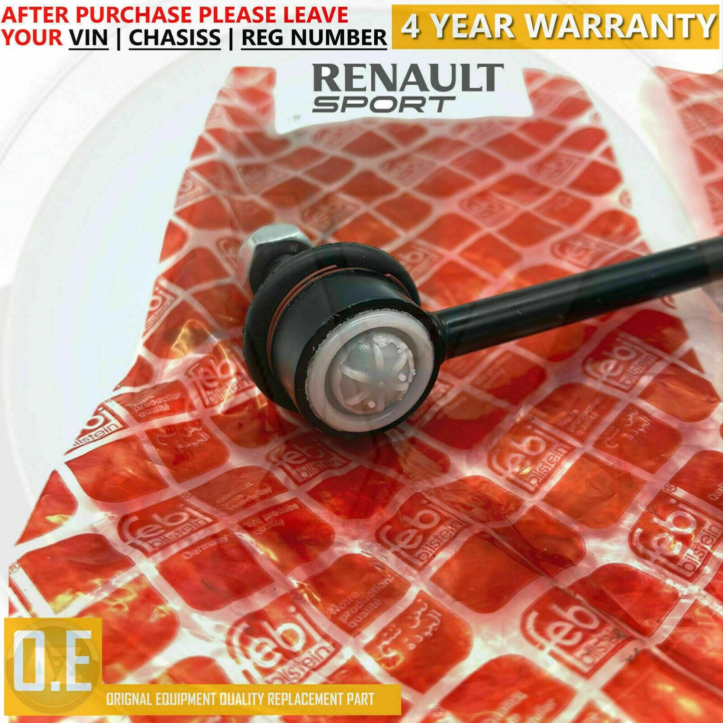 FOR RENAULT WIND TWINGO SPORT RS FRONT LEFT RIGHT ANTI ROLL BAR LINKS 8200681653