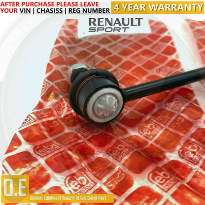 FOR RENAULT WIND TWINGO SPORT RS FRONT LEFT RIGHT ANTI ROLL BAR LINKS 8200681653