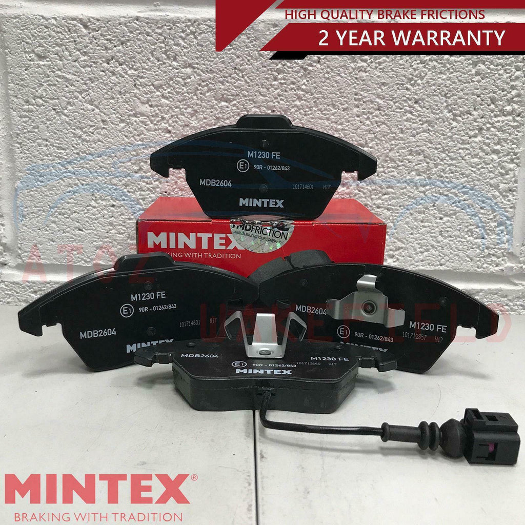 FOR AUDI A3 1.6 1.9 2.0 TDi TFSI QUATTRO FRONT PREMIUM MINTEX BRAKE PADS SET