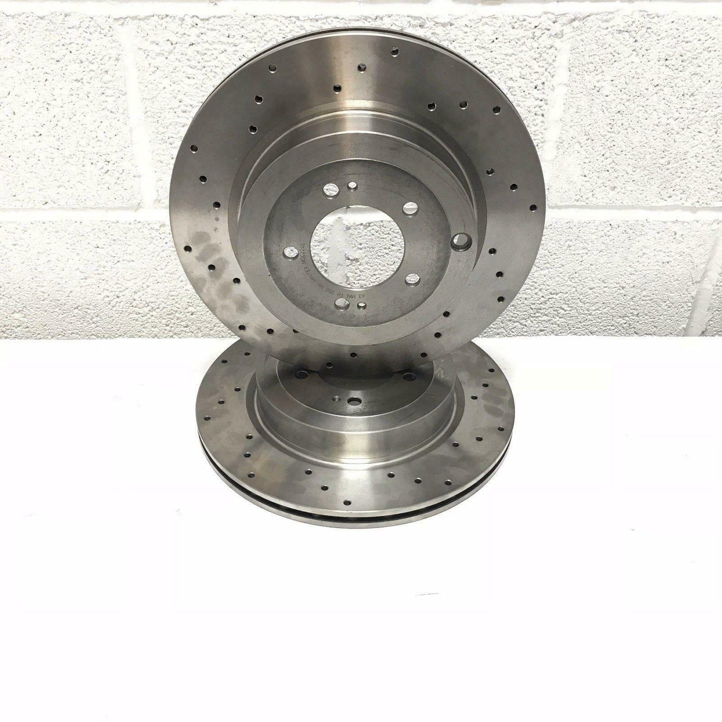 FOR SKODA FABIA 1.9 VRS CROSS DRILLED BREMBO FRONT BRAKE DISCS PADS 288mm