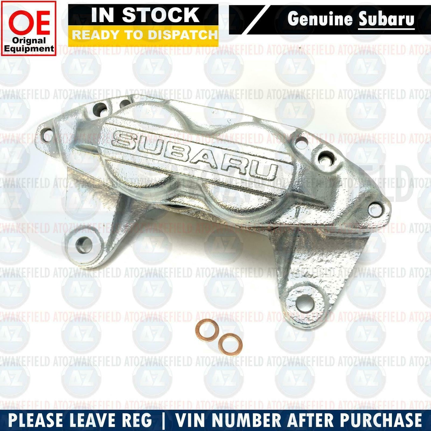 FOR SUBARU IMPREZA 2.0 / 2.5 WRX STI FRONT GENUINE BRAKE CALIPERS 4 POT PAIR OEM