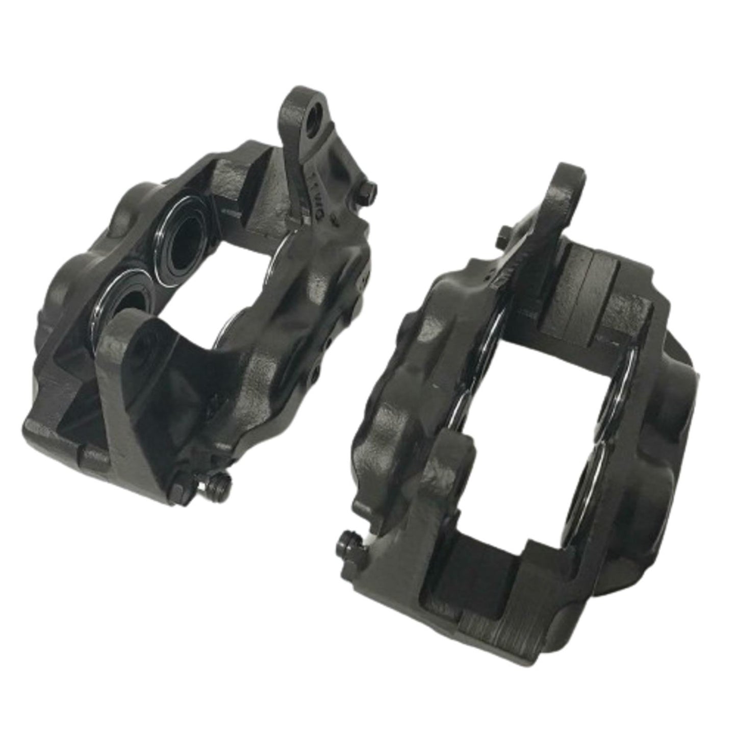 FOR SUBARU WRX STi GENUINE 4 POT FRONT BRAKE CALIPERS PAIR LEFT RIGHT BLACK OEM