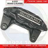 FOR SUBARU WRX STi GENUINE 4 POT FRONT BRAKE CALIPERS PAIR LEFT RIGHT BLACK OEM