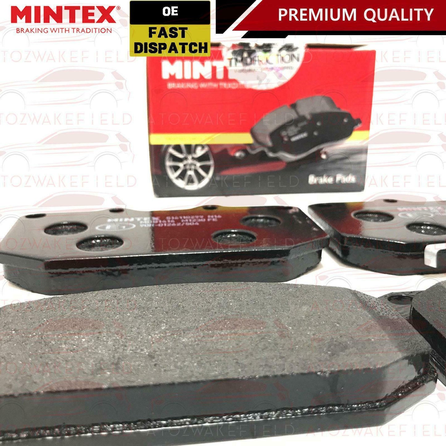 For IMPREZA WRX 2.0 2.5 TURBO P1 GB270 FRONT MINTEX BRAKE PADS 4 POT CALIPER