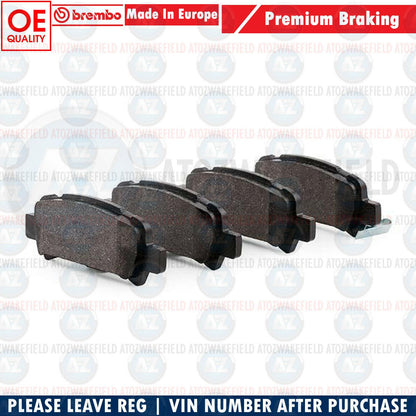 FOR SUBARU IMPREZA FORESTER LEGACY OUTBACK GENUINE REAR BREMBO BRAKE PADS SET