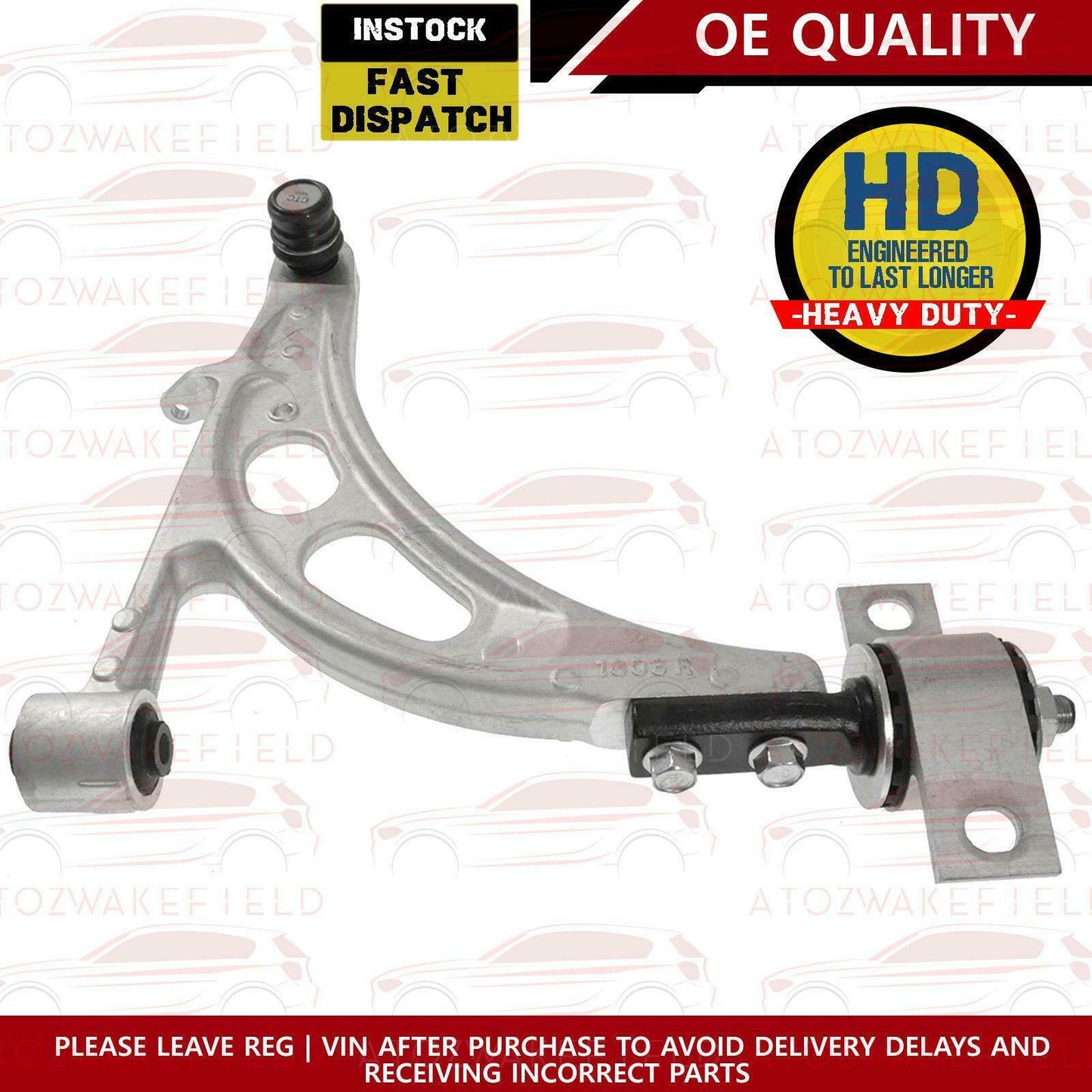 FOR SUBARU IMPREZA WRX RA STI GD LOWER RIGHT SUSPENSION WISHBONE CONTROL ARM