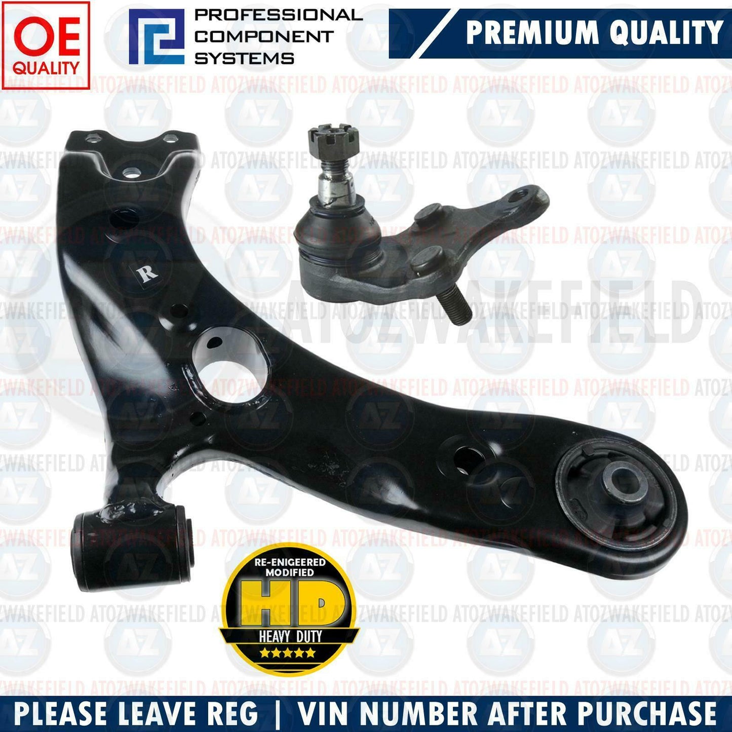 FOR TOYOTA AVENSIS FRONT LOWER RIGHT RH SUSPENSION WISHBONE ARM BALL JOINT