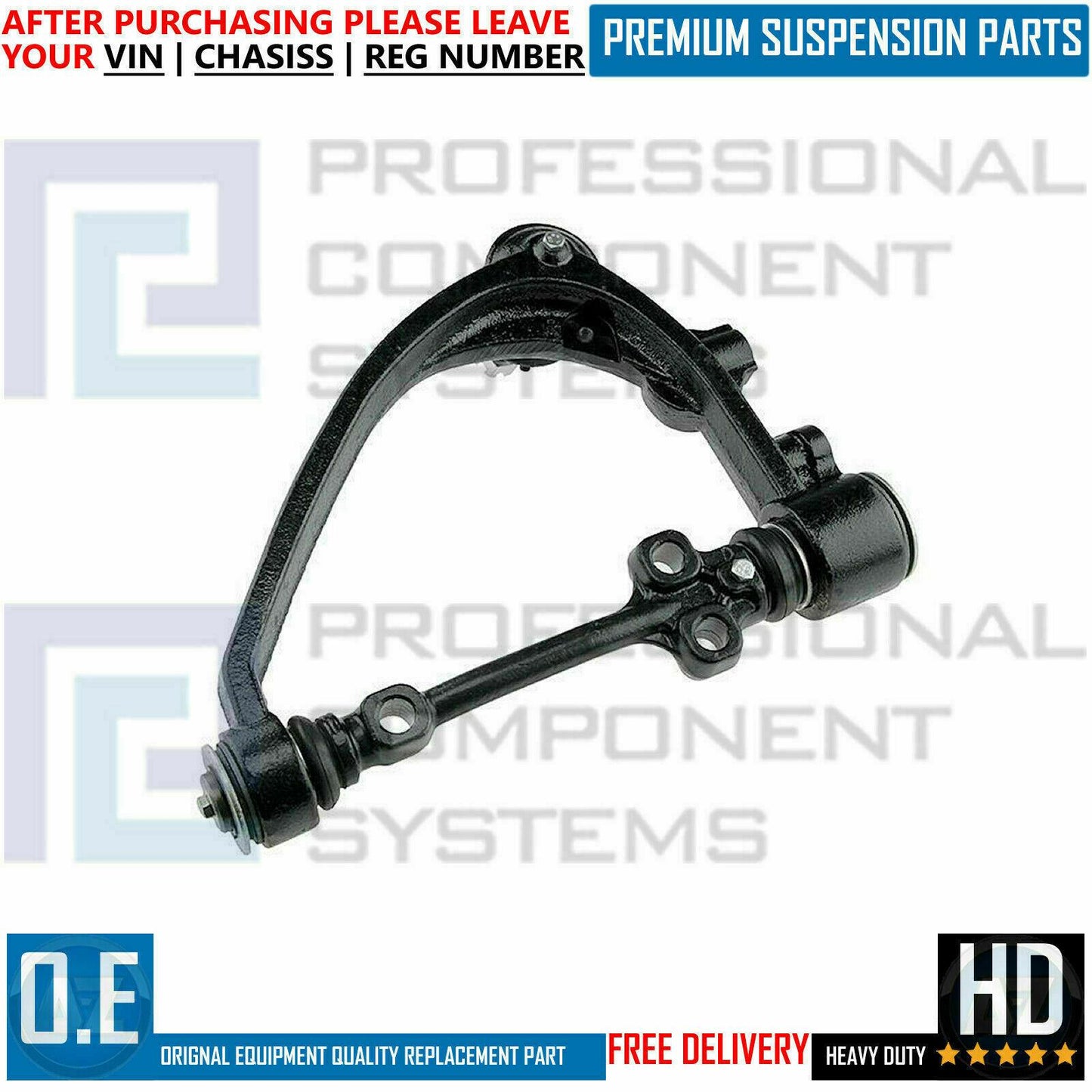 FOR TOYOTA DYNA FRONT AXLE TOP UPPER RIGHT SUSPENSION WISHBONE TRACK CONTROL ARM