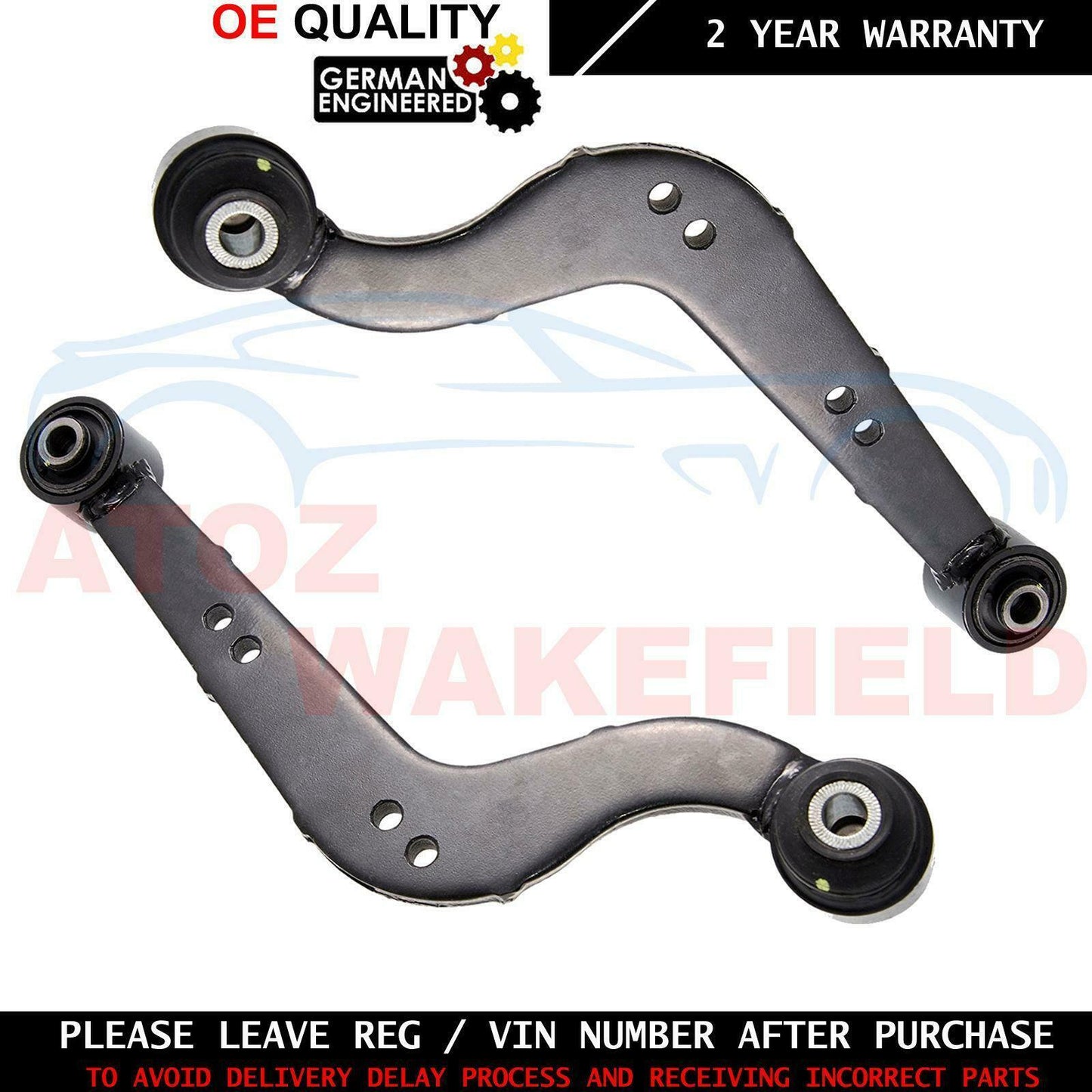 FOR LEXUS NX200 NX300 REAR TOP UPPER SUSPENSION WISHBONES TRACK CONTROL ARMS X2