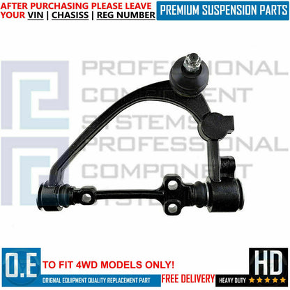 FOR TOYOTA HIACE 4WD FRONT TOP UPPER LEFT RIGHT SUSPENSION WISHBONE CONTROL ARMS