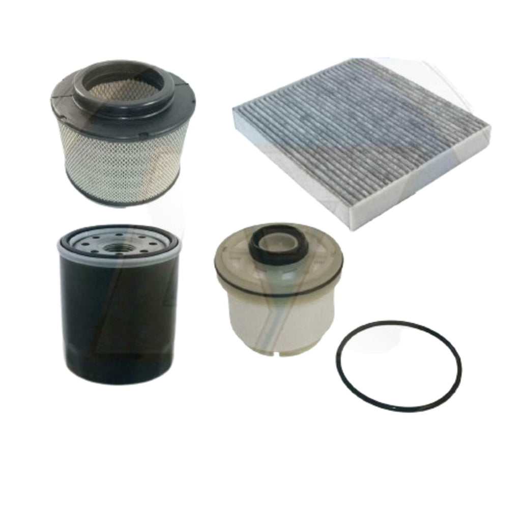 FOR TOYOTA HILUX VIGO 2.5/3.0 D-4D OIL AIR DIESEL FUEL CABIN FILTER SERVICE KIT