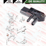FOR VARIOUS AUDI VW SKODA DPF EXHAUST PRESSURE SENSOR OE QUALITY 076906051B